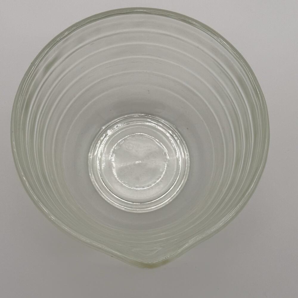 Vintage Pyrex Westinghouse Clear Glass Beehive Ribbed Mixing Bowl Spout 6.5” #16 - Picture 3 of 10